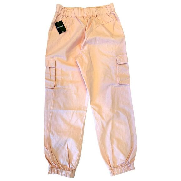 Forever 21 Women’s Twill Cotton Cargo Joggers Size Large - Picture 2 of 9